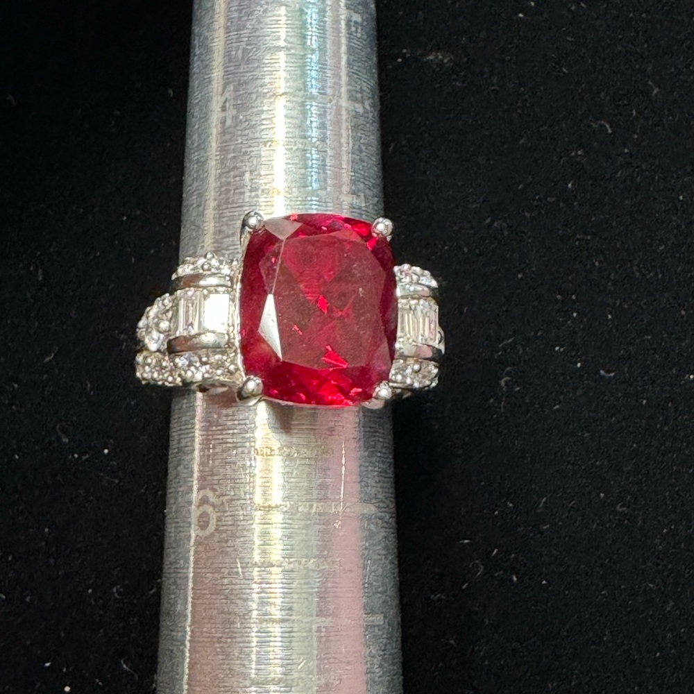 Ruby & Cz Ring - image 4